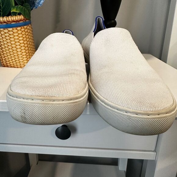 Pre-loved Rothy's "The Slip On" Loafer in White Sneakers - Picture 3 of 12